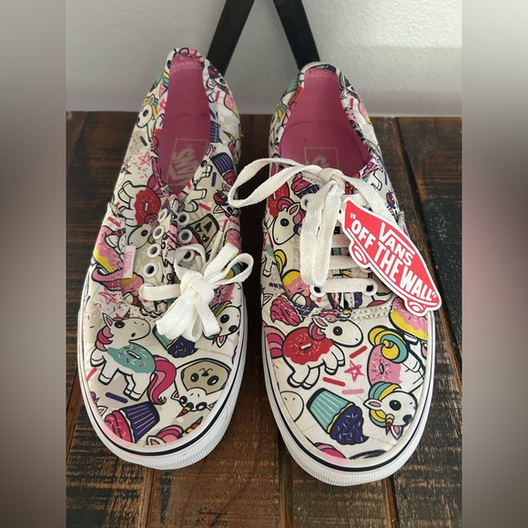 Vans Shoes - Vans Unicorn Cupcake And Donut Sneakers Women Size 8.5 RARE BRAND NEW